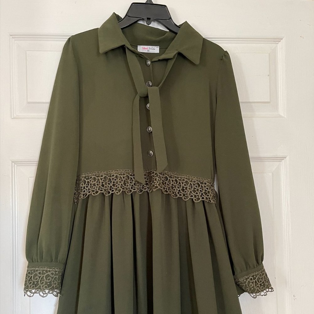 COPY - Long olive maxi abaya